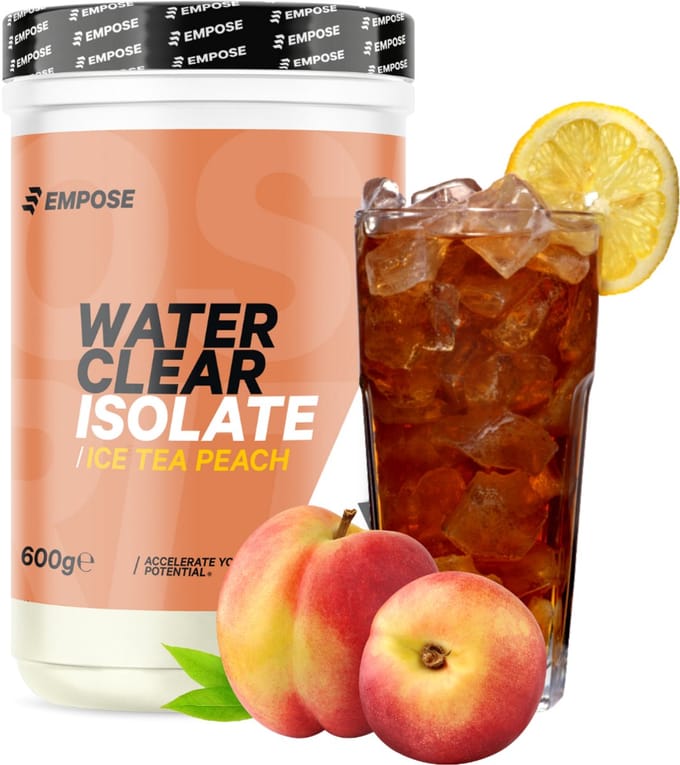 Empose Nutrition Clear Whey Isolate - Ice Tea Perzik - Eitwit poeder - Proteïne Ranja - Suiker- en Vetvrij - 600 g