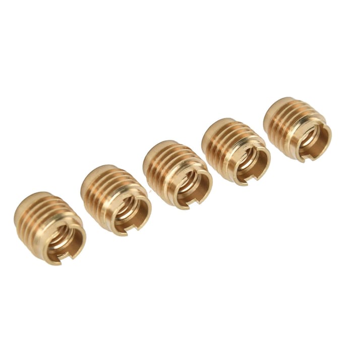 Lot de 5 poignées de robinet à bière, écrous d'installation manuelle pour filetage externe UNC 3/8 po-16 beige