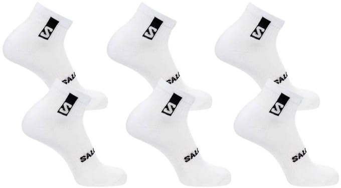 Salomon - Everyday Ankle Socks | 6-Pack | Enkelsokken | Maat M / 39-41 - Wit