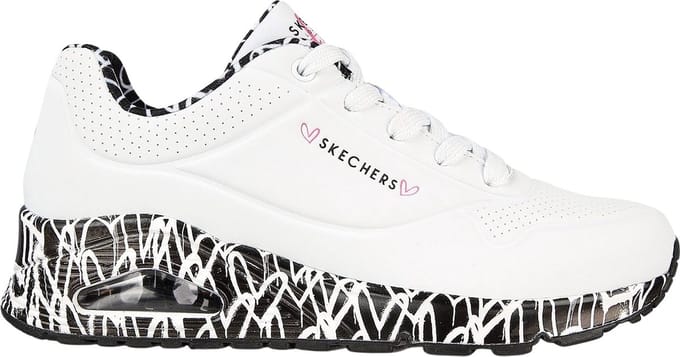 Skechers Uno - Loving Love Dames Sneakers - White