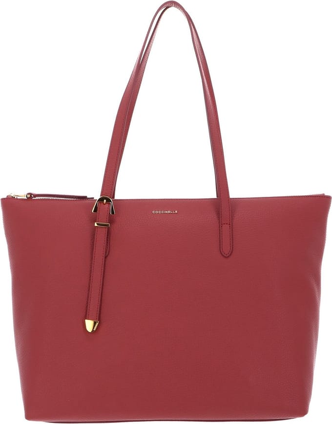 COCCINELLE Leren Schoudertas Coccinelle Gleen Handbag Pot Lichtrood