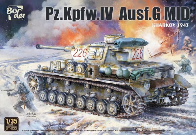 Border Model Modelbouwpakket Militaire voertuigen - BT033 Pz.Kpfw. IV Ausf. G MID - Kharkov 1943 Plastic - 1:35 - Modelbouw