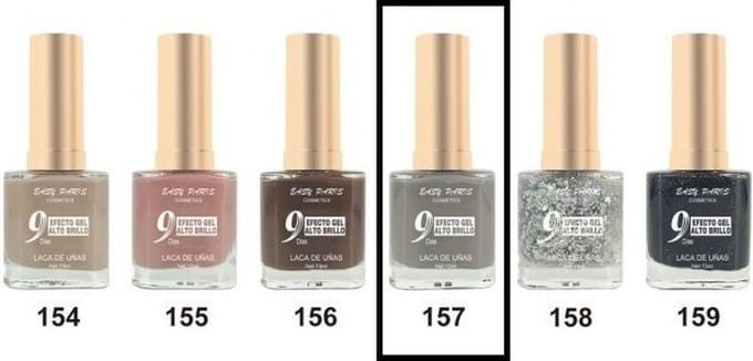 Easy Paris - Nagellak - Grijs - 1 flesje met 13 ml inhoud - Nummer 157
