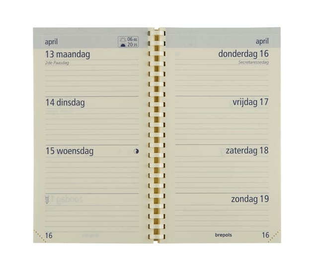 Agendavulling 2027 Brepols Optivision Pocket 7dagen/2pagina's