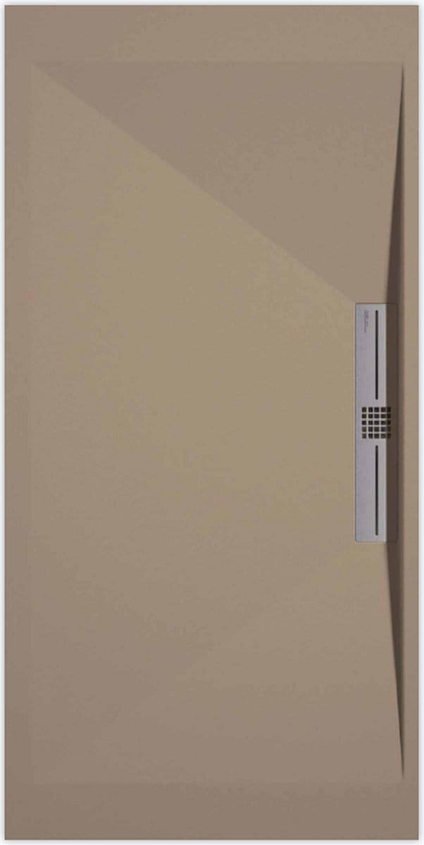 Sanifun douchebak Stone Side Moka Smooth 1600 x 900 S
