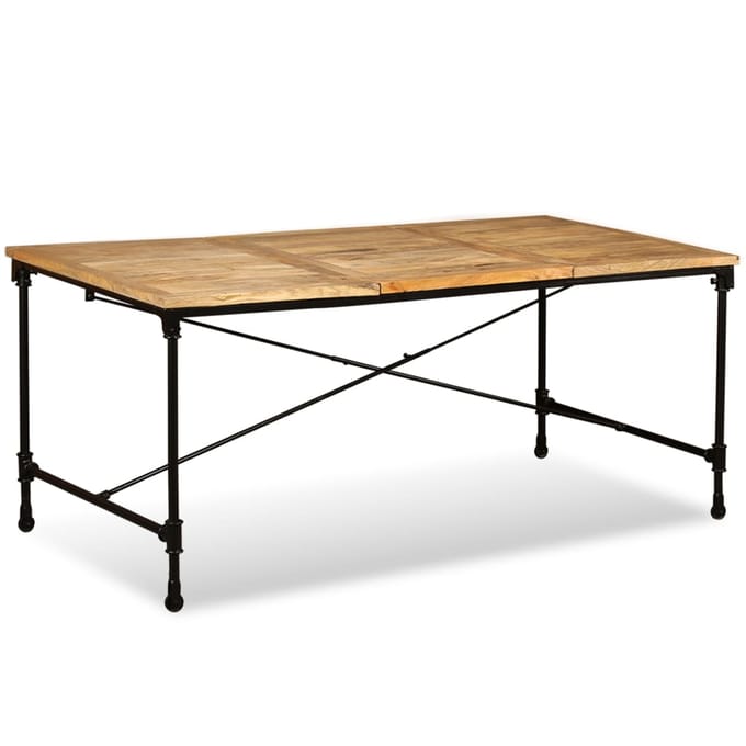 vidaXL - Eettafel - 180 - cm - massief - mangohout
