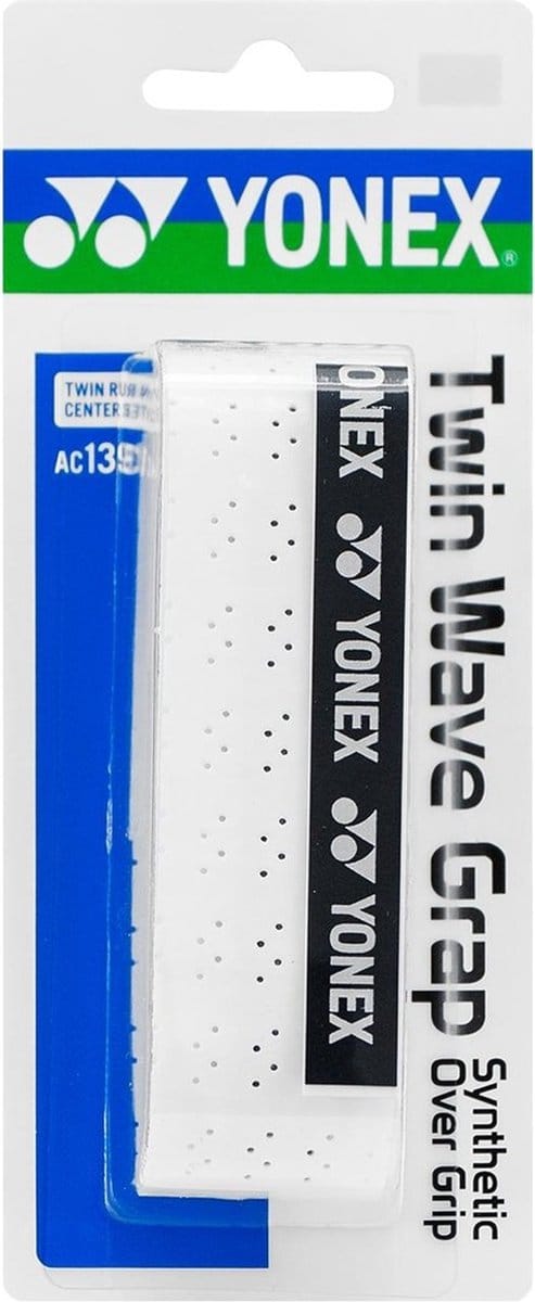 Yonex Twin Wave Grip - Badmintongrip - Tennisgrip - Wit