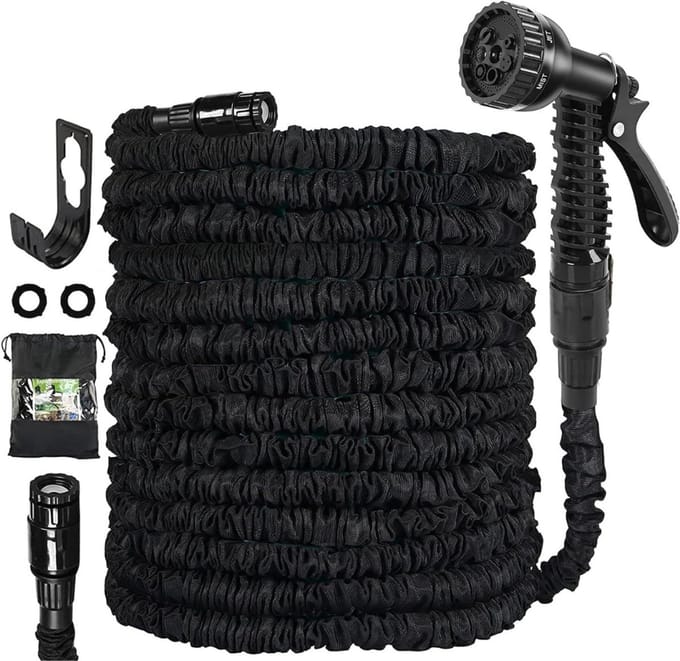 DailySupplies® Flexibele Tuinslang 30 meter - Uitrekbare Tuinsproeier - Meerdere Functies