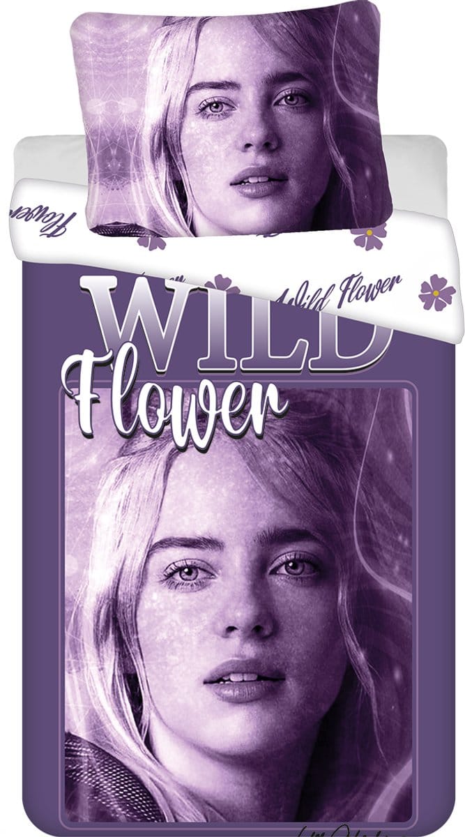 Billie Eilish Dekbedovertrek - 140 x 200 cm - 70 x 90 cm - Katoen