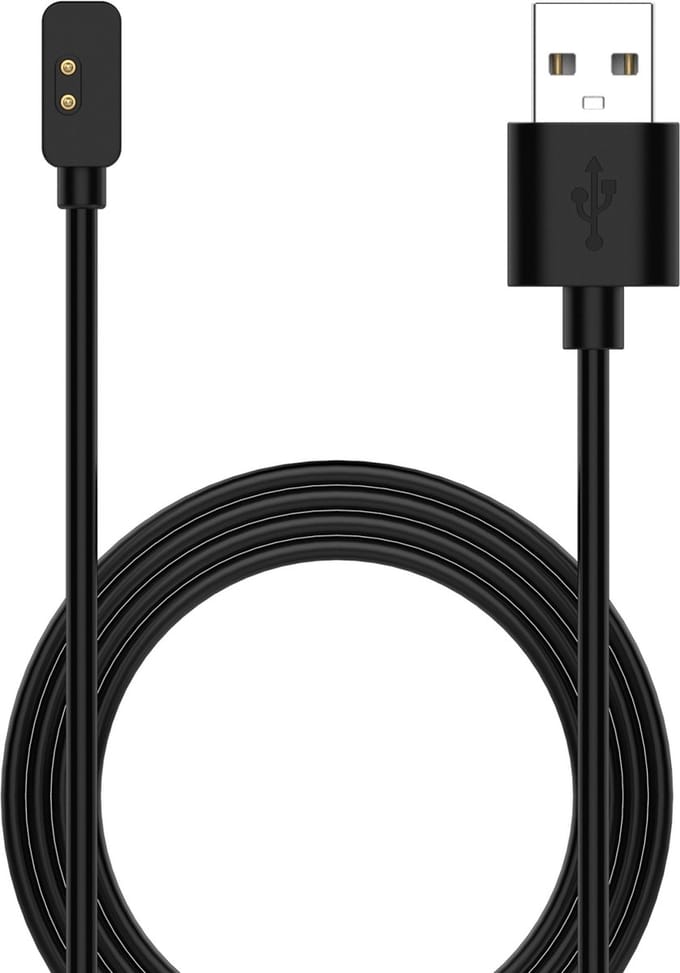 By Qubix - Oplader met USB aansluiting - Geschikt voor Xiaomi Mi Band 7 Pro - 55cm