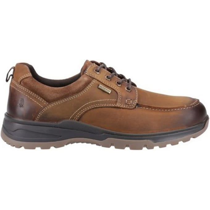 Hush Puppies Heren Percy Leren Veterschoenen (Tan)