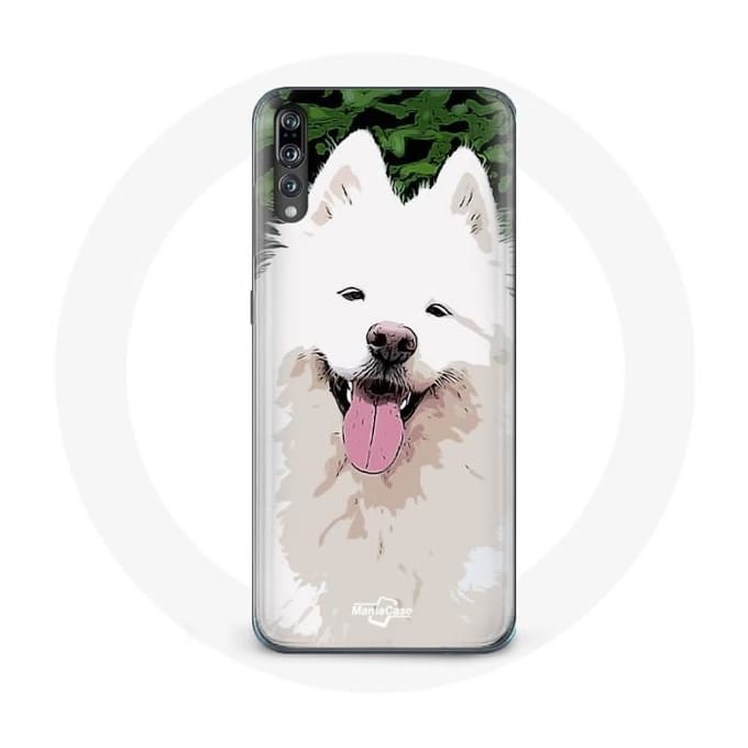 Coque - MANIACASE - P20 pro - Blanc - Samoyède - Protection rigide blanc
