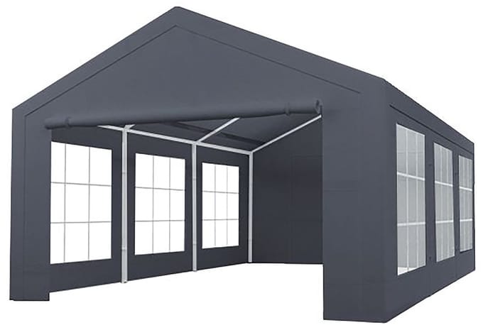 Partytent 4x6m grijs semi professioneel