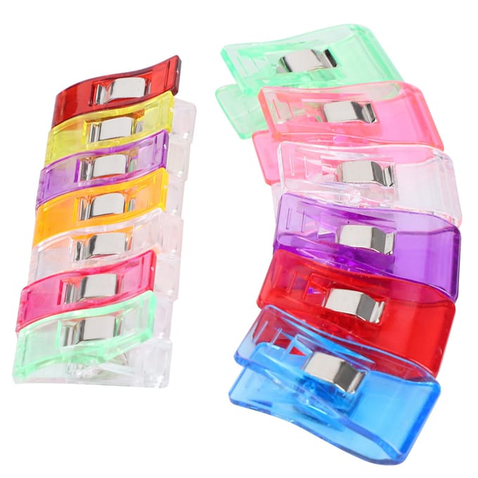 100 stuks Naaiklem Quilting Klem Set PatchWork Borduurwerk Binding Benodigdheden Knutselgereedschap pink