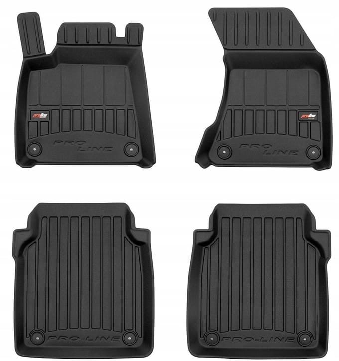 FROGUM 3D Gummimatten Set – Passend für Audi A8 D4 LONG (2009-2017) – Hohe 6 cm Kanten – TPE-Material – Geruchlos & Schwarz