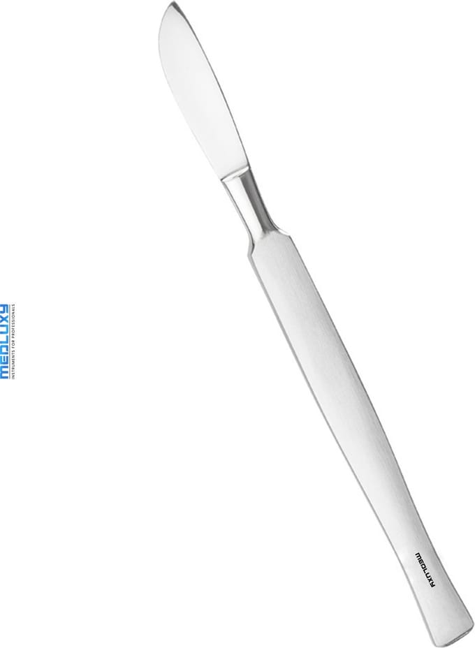 MEDLUXY® - Pedicure Eeltschraper - Scalpel - 15.5 cm - RVS - (eeltmes, callus eelt verwijderaar, eeltschaaf, scalpel) [MP0476]
