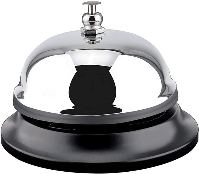Service Bell RVS Keuken en Receptie - Ideaal voor Restaurants en Scholen