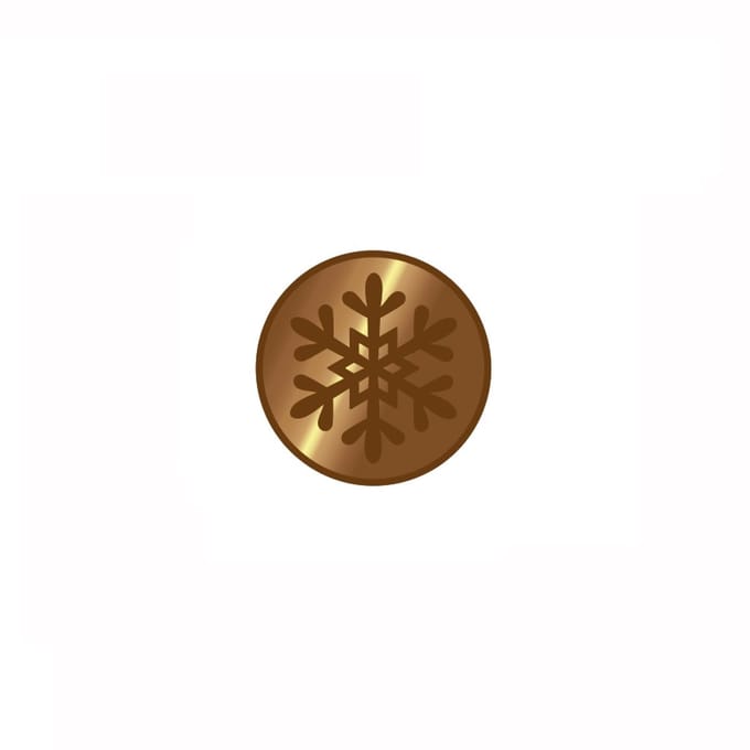 Waxzegel stempel Sneeuwvlok
