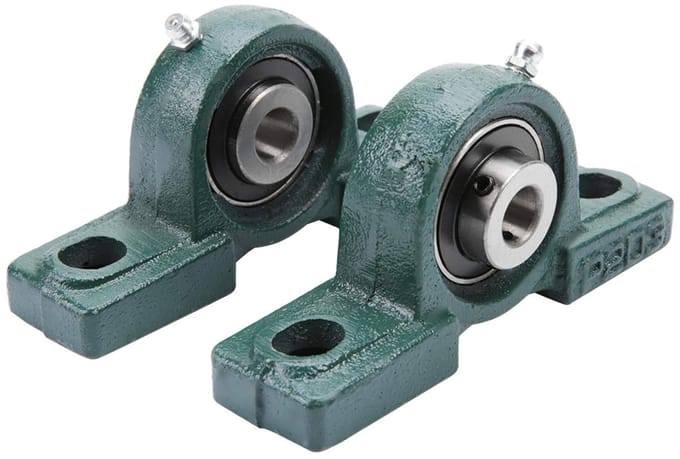 Cushion Block, UCP205 25mm Self-Alignment Pillow Block Bearing Mounted Unit Bearing for Mechanically Mounted Support, 2 Pcs