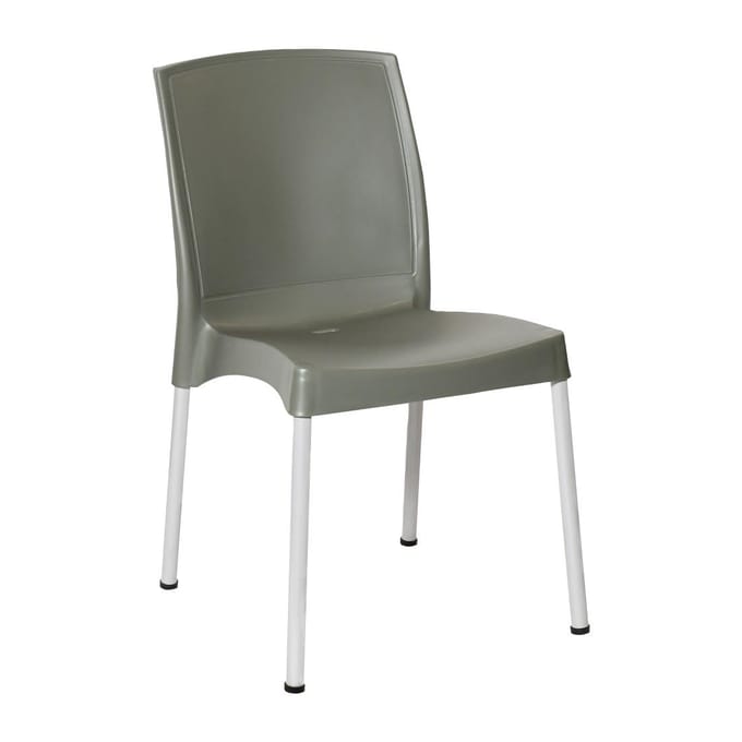 Bolero Elements Polypropyleen Stoelen Olijfgroen (4 stuks)