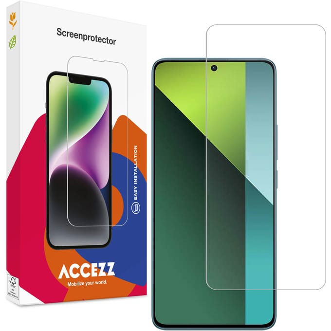 Accezz Screen Protector - Geschikt voor Xiaomi Redmi Note 13 Pro (5G) / Xiaomi Poco X6 - Gehard Glas Screenprotector