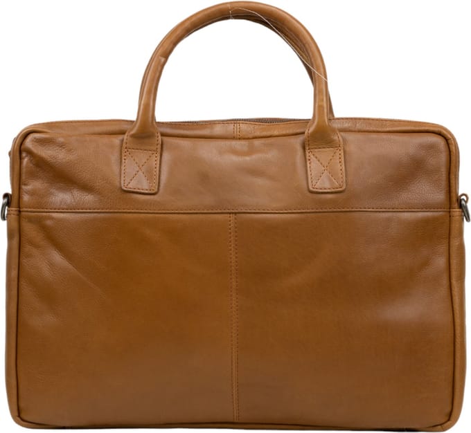 DSTRCT State Street Laptoptas 17 inch cognac