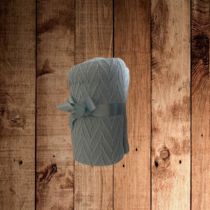 Baby deken 100% katoen 75x100 Blauw