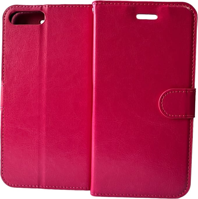 Portemonnee Book Case Hoesje Geschikt voor: iPhone 7 Plus / 8 Plus - roze