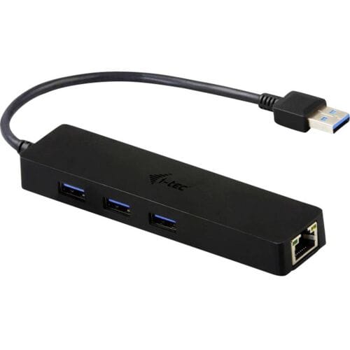 i-Tec USB 3.0 Slim HUB 3 Port + Gigabit Ethernet Adapter Netwerkadapter USB-A 3.2 Gen 1