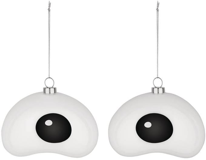 Alessi Nick - Kerstbal - Geblazen glas - Handgeschilderd
