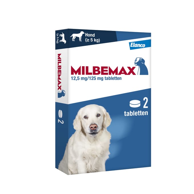 Milbemax Milbemax Hond - Anti wormenmiddel - 2 tab 10-75kg