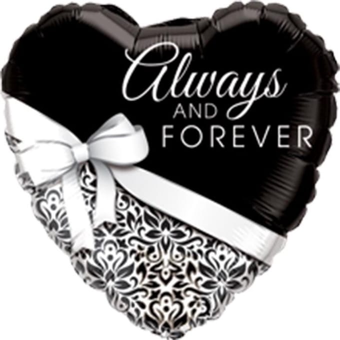 Qualatex - Folieballon hart always and forever