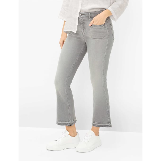 Brax Dames Jeans  Style ANA S BOOT USED LIGHT GREY, denim lichtgrijs, maat 46K