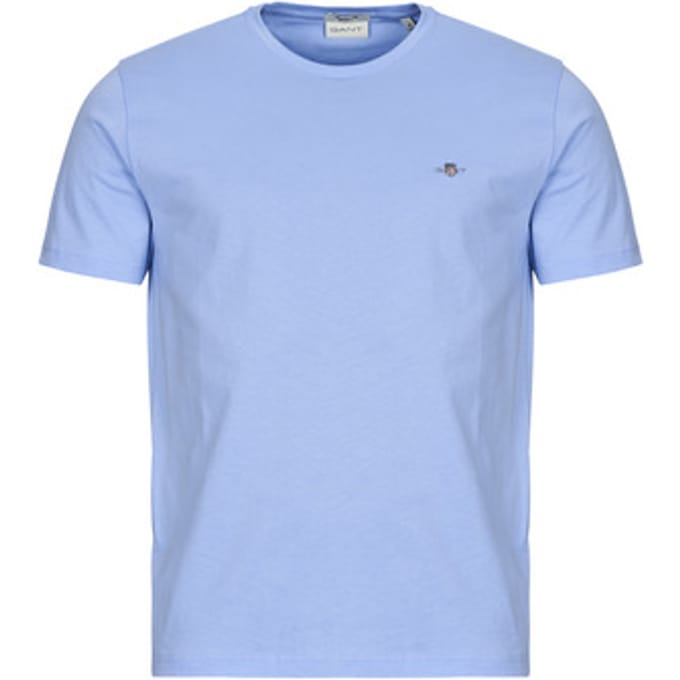 Gant 2003184 Regular Fit T-shirt Met Korte Mouwen Blauw S Man