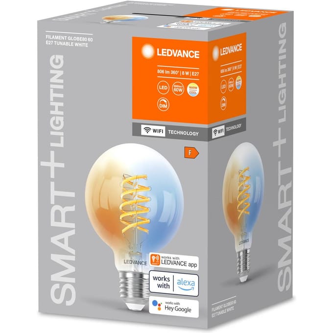 LEDVANCE SMART+ WiFi E27 8W LED G80 827-865