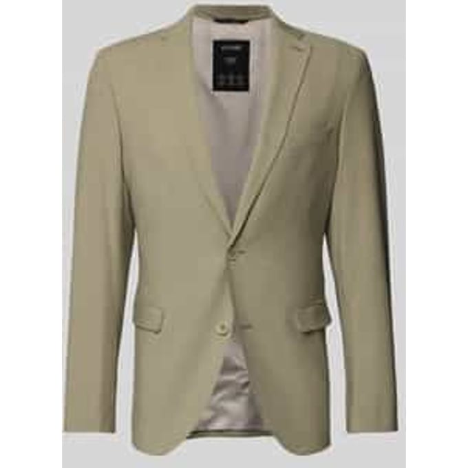 Slim fit colbert van gem6eleerde stretch