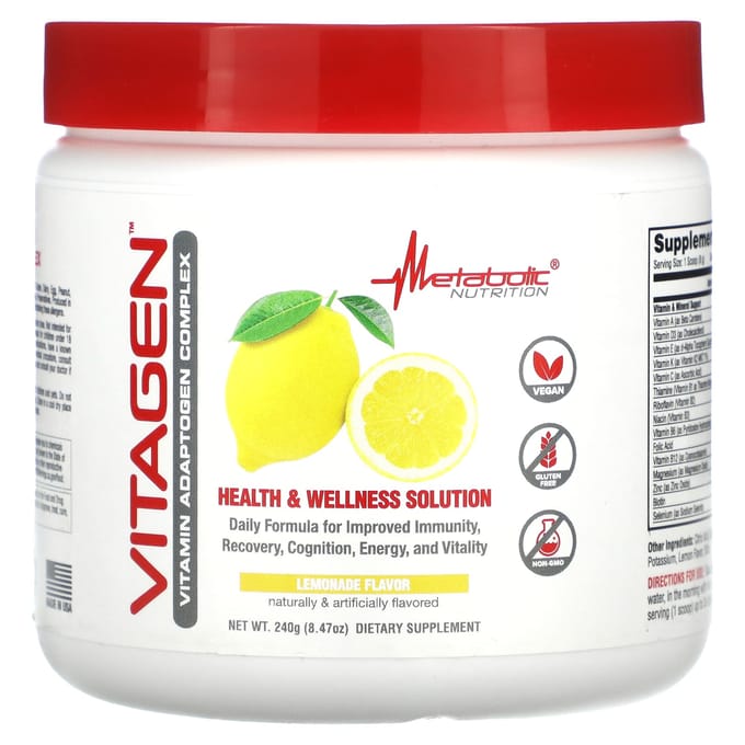 Vitagen, Citroenlimonade, 240G(8.47Oz)