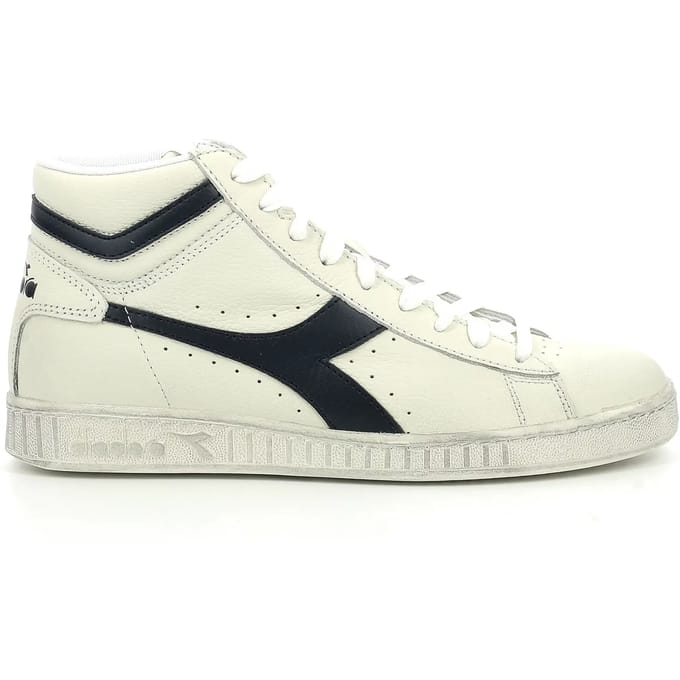 Diadora Game L High Waxed White Blue