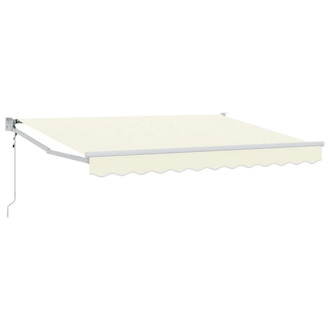 vidaXL - Uitschuifbare - luifel - Crèmekleurig - 3,5 - x - 2 - m - Polyester - en - Metaal