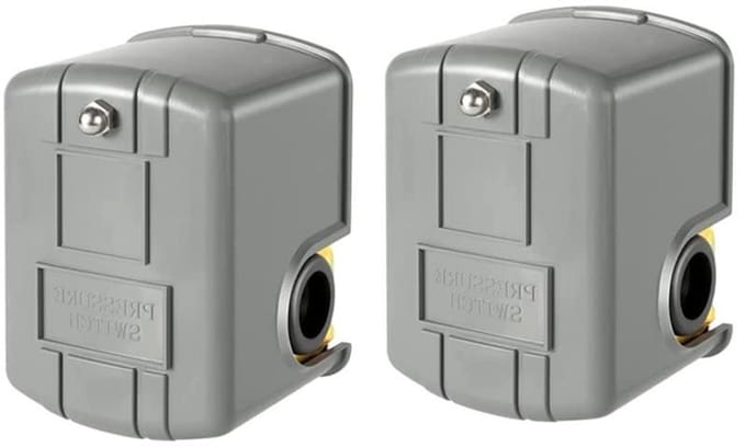 Waterdrukschakelaar - Pompschakelaar - Automatische Waterdruk - Instelbaar Bereik - 40-60 PSI - Grijs