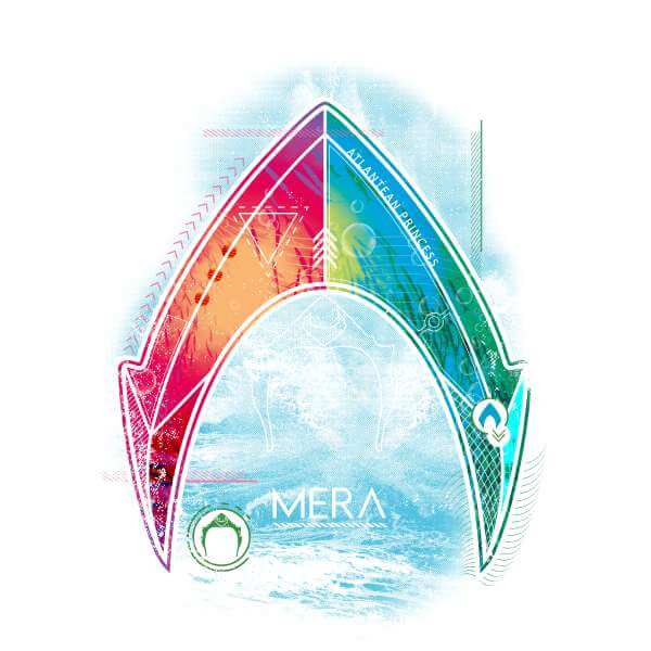 Aquaman Mera Beach Symbol trui - Wit - L