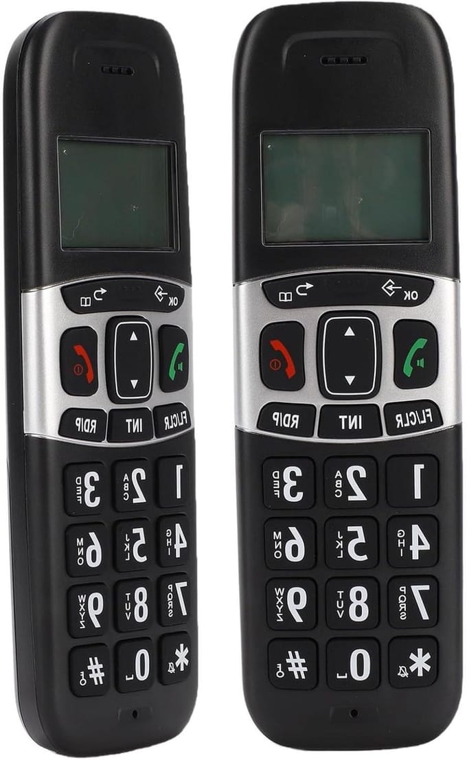 Draadloze Telefoon - DECT Telefoon - Thuis Bellen - 300 Meter Bereik - 2 Handsets - Wit