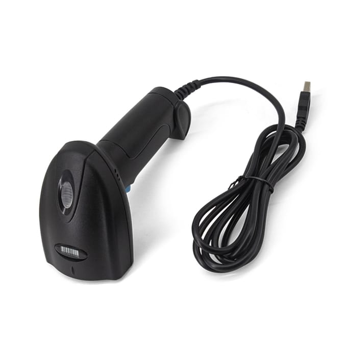 1D Barcodescanner Handheld Draadloze Barcodelezer Handmatige Trigger Auto Continue Scannen Ondersteunt Papiercode U-1 zwart