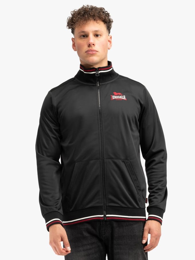 Lonsdale London Irthing Heren Trainingsjas - zwart - L