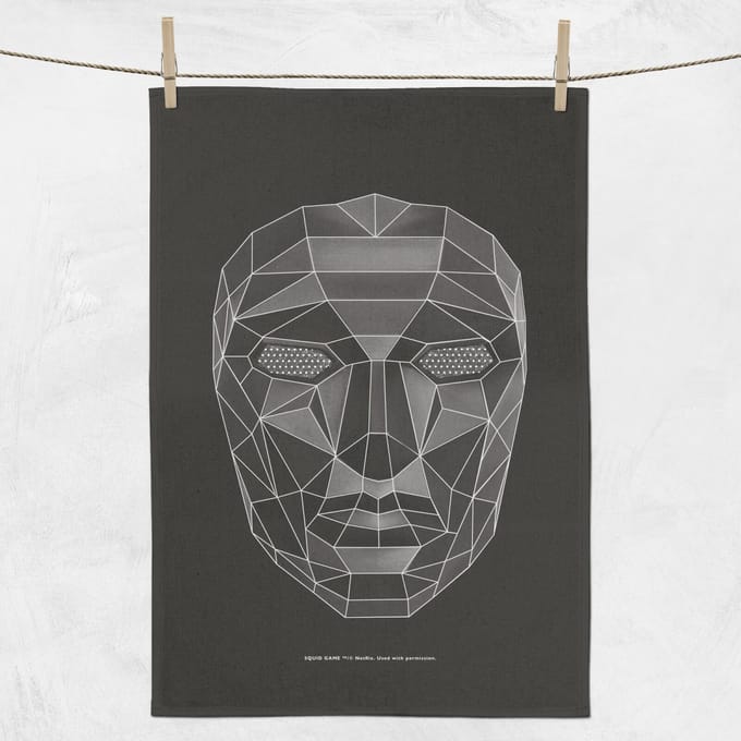 Squid Game Front Man Mask Tea Towel