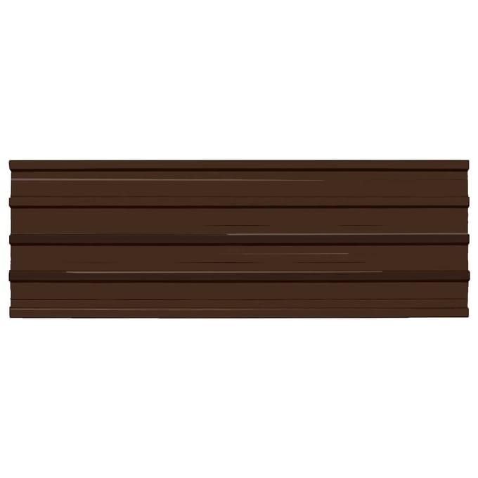 vidaXL - Dakpaneel - 12 - st - Bruin - 129 - x - 45 - cm - Gegalvaniseerd - staal