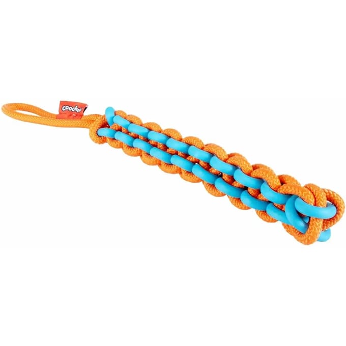 Coockoo Hondenspeeltje Twisting Tugger Blauw/oranje