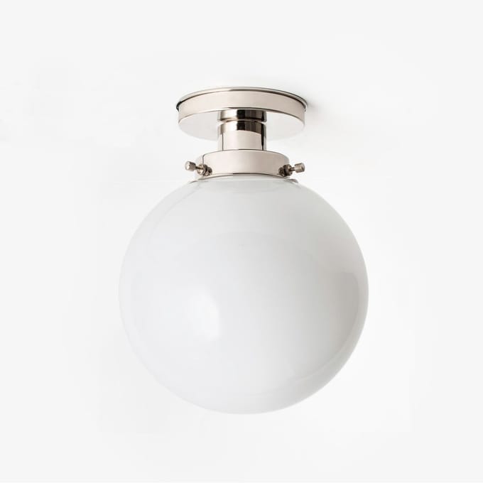 Plafonnière Bol Ø 25 20's Nikkel - Art Deco Trade