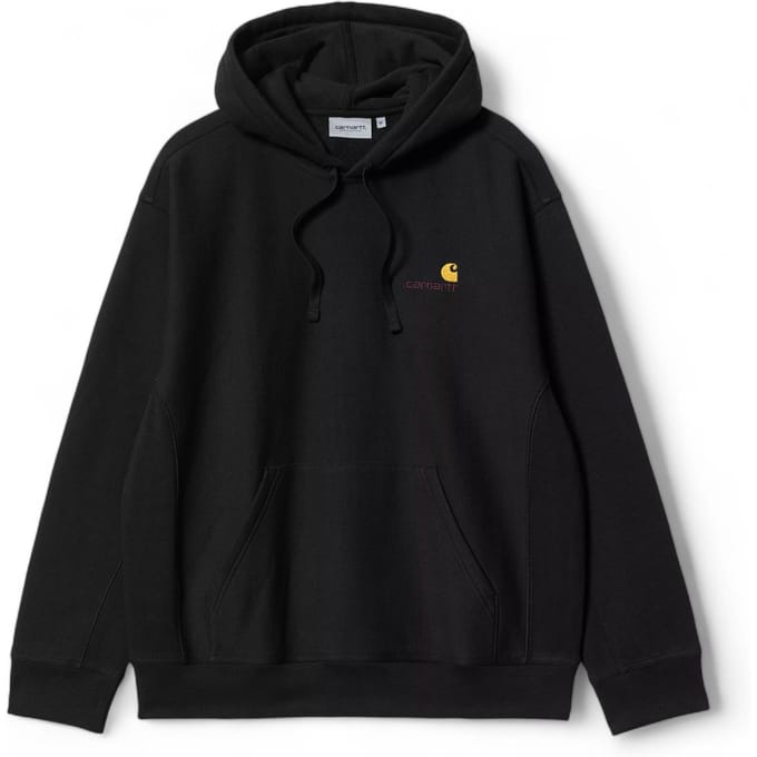 Carhartt Wip capuchon Amerikaans script zweet - zwart / goud