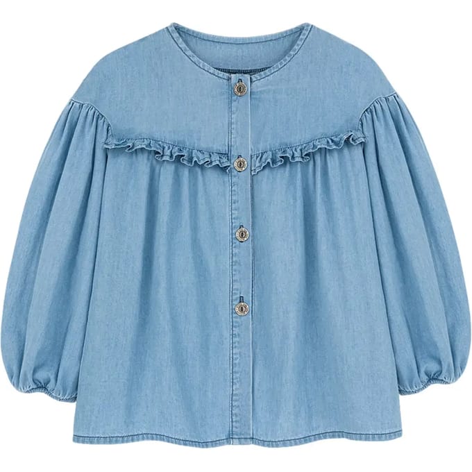 Jeansblouse voor meisjes Kids on the Moon